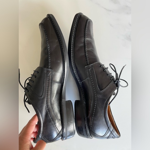 ECCO Men\'s Dress Shoes Black Leather Oxford Lace Up Size 46 Good Condition main image 5